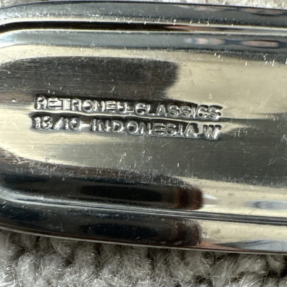 Retroneu TRIDENT 18/10 Stainless Flatware FORKS SPOONS KNIFE‎ Lot Of 11